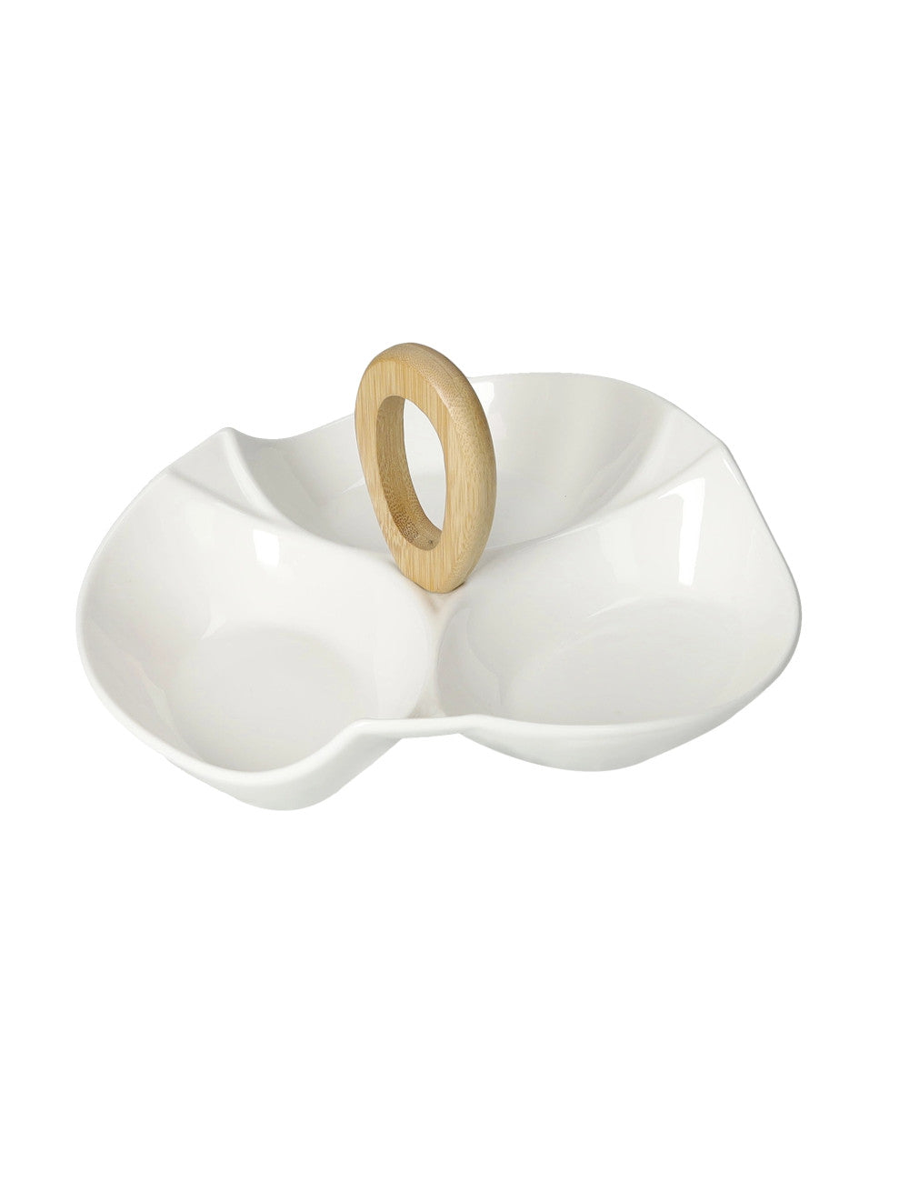 Antipastiera primula porcellana/bamboo