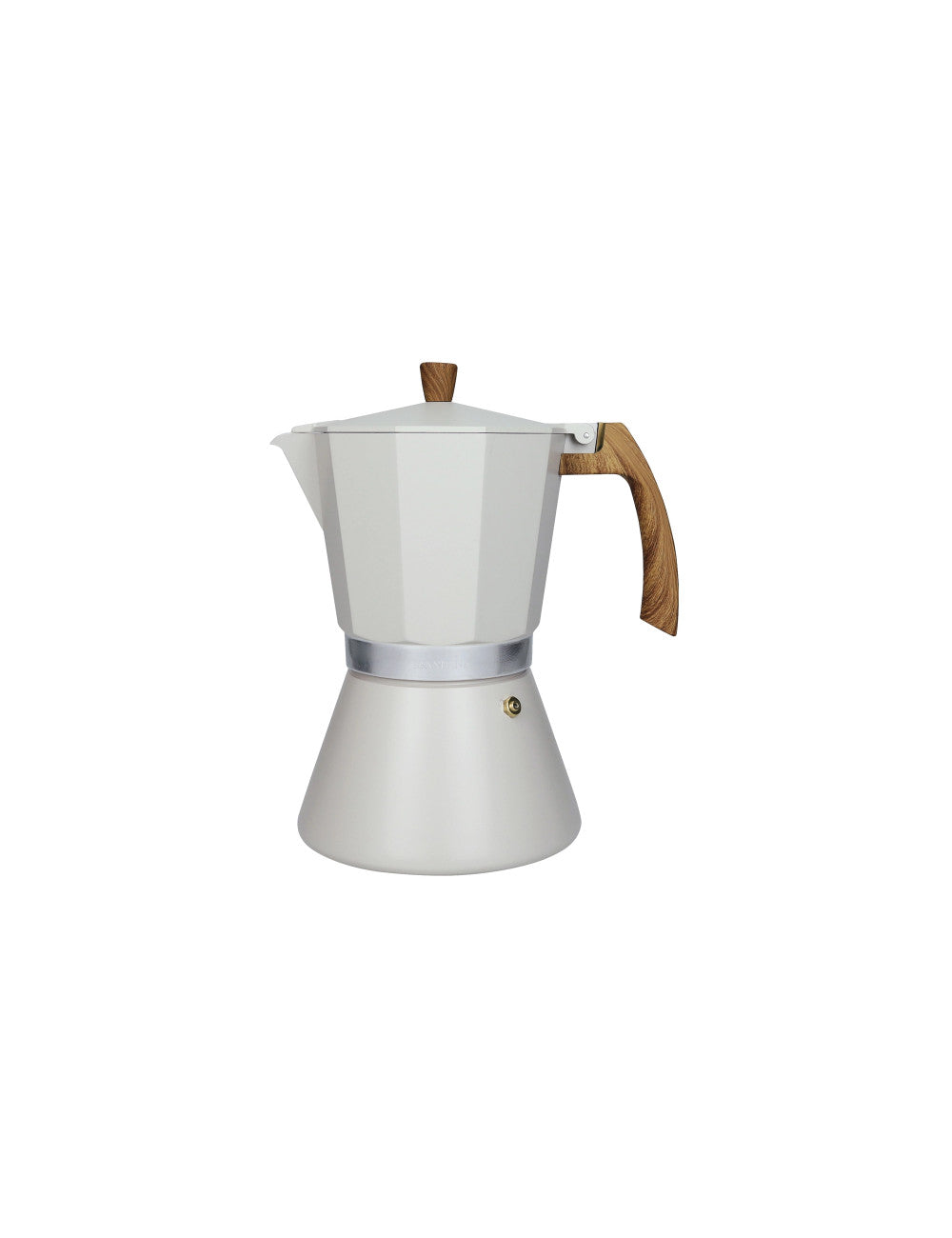 Caffettiera tortora 6 tazze alluminio