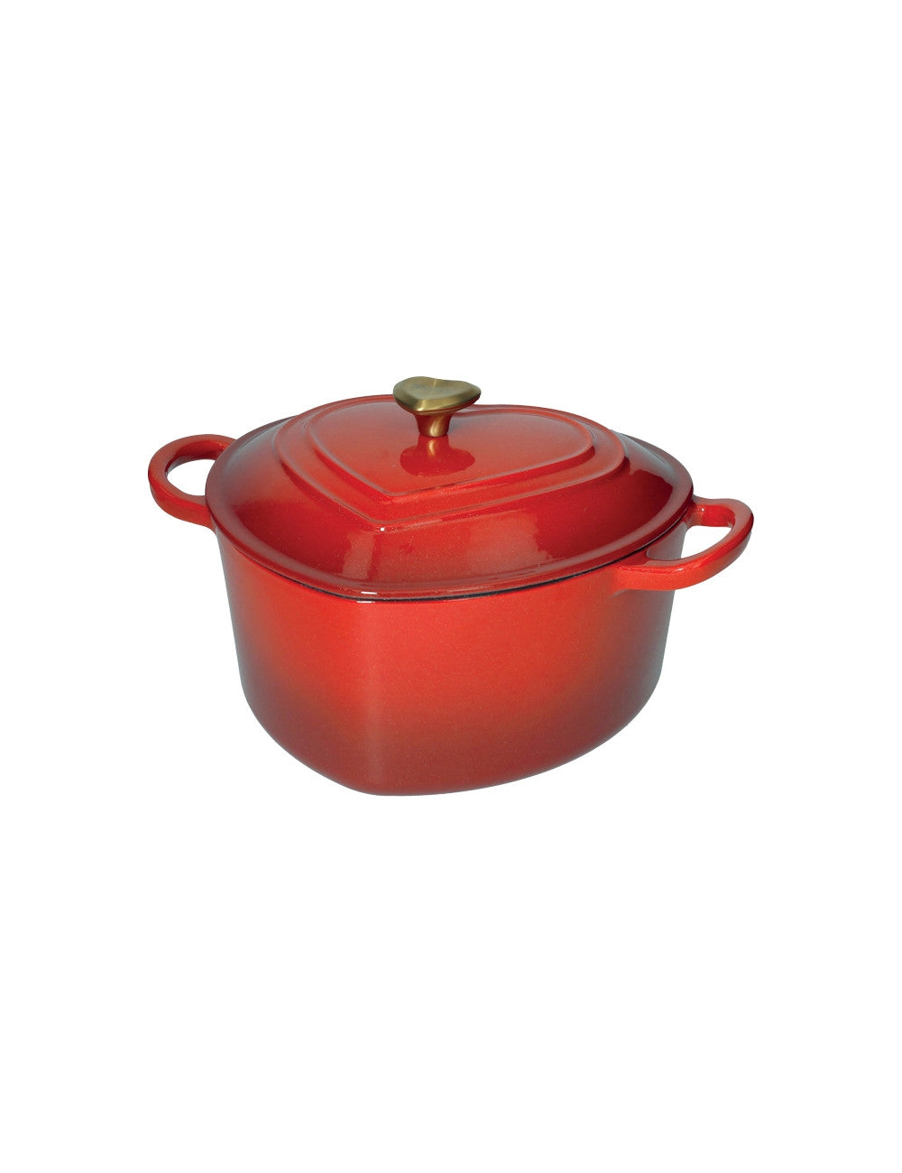 Casseruola cuore rosso in ghisa smaltata 4 lt