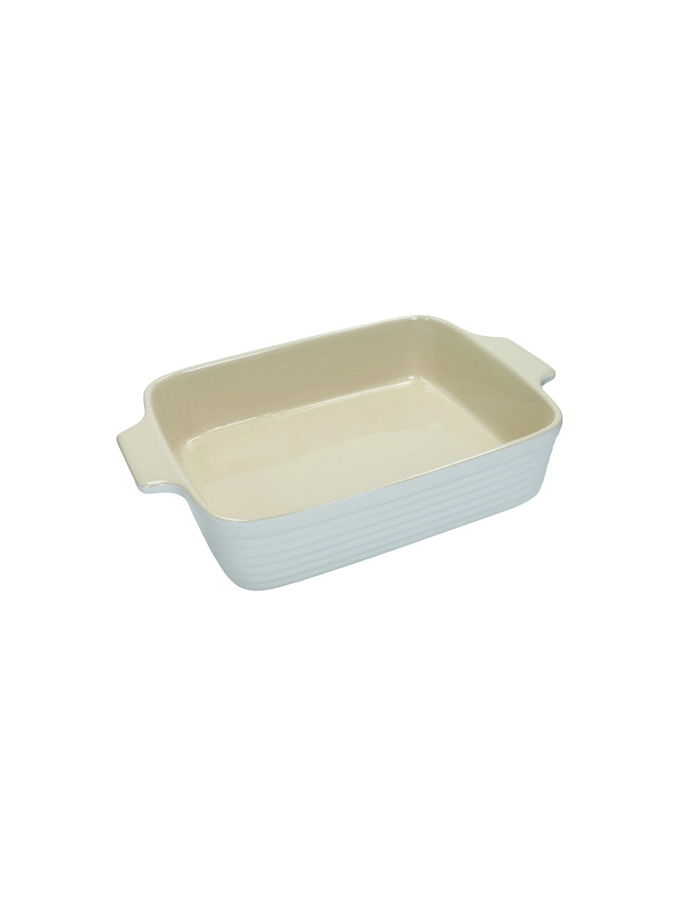 Pirofila bianca con manici 34x23cm